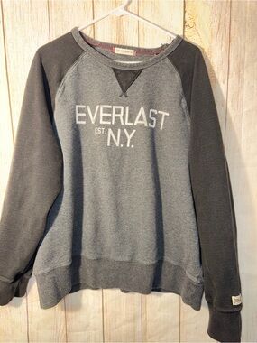 Everlast Gray Two-Tone Crewneck Heavy Sweatshirt- women’s Sz XXL